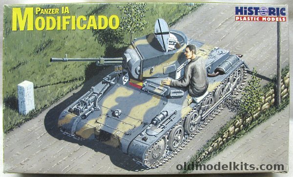 Historic 1/35 Panzer PzKpfw 1A Modified - Panzergruppe Drohne Condor Legion Spanish Civil War 1937 / Spanish Army Modification 1938 / Bandera de Carros de Combate de La Legion (Spanish Civil War) 1938, 35-003 plastic model kit